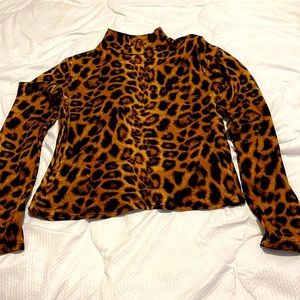 Animal print crop top
